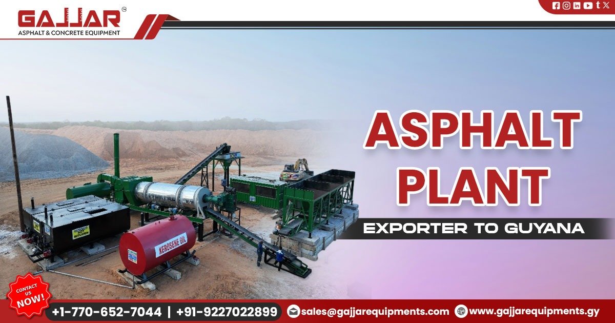 Exported asphalt plant equipment ready for shipment to Guyana