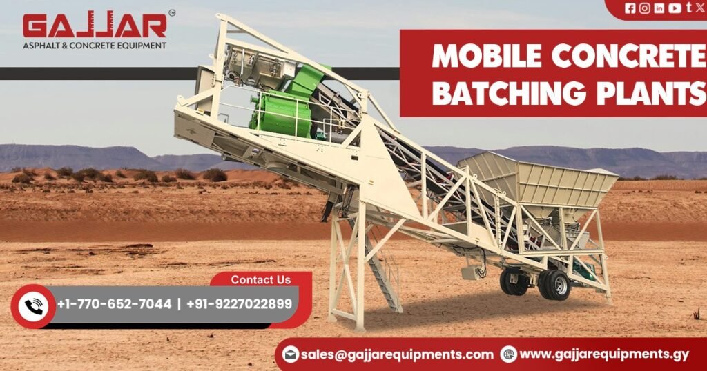 Mobile Concrete Batching Plant in Guyana