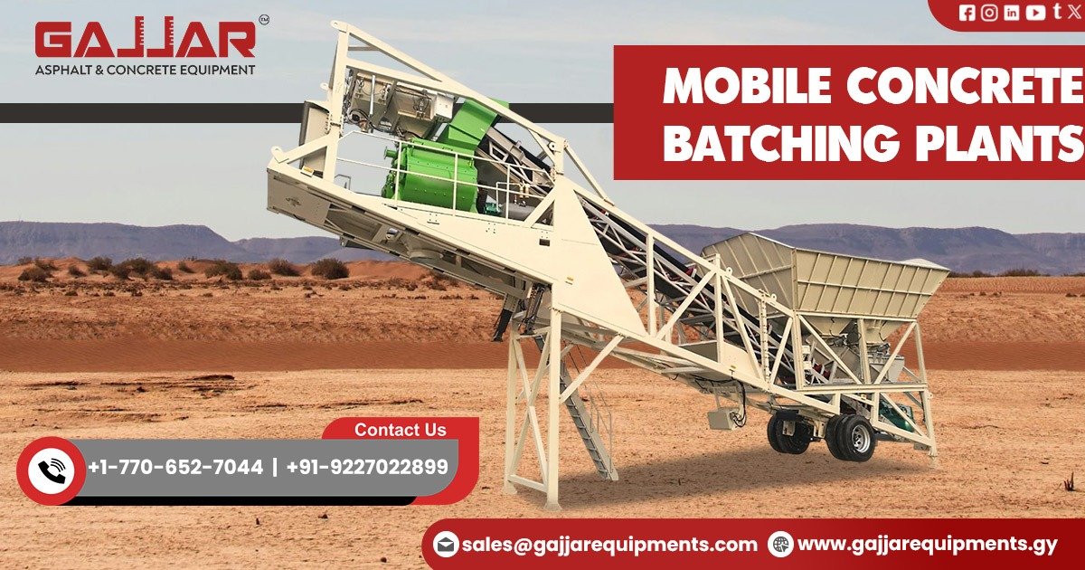 Mobile Concrete Batching Plant in Guyana