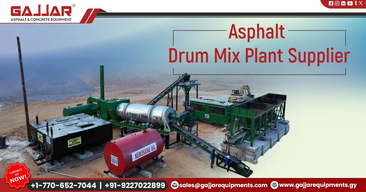 Asphalt Drum Mix Plant Manufacturer and Supplier in Guyana