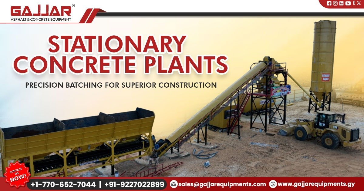 Static Concrete Batch Plants with Low Maintenance