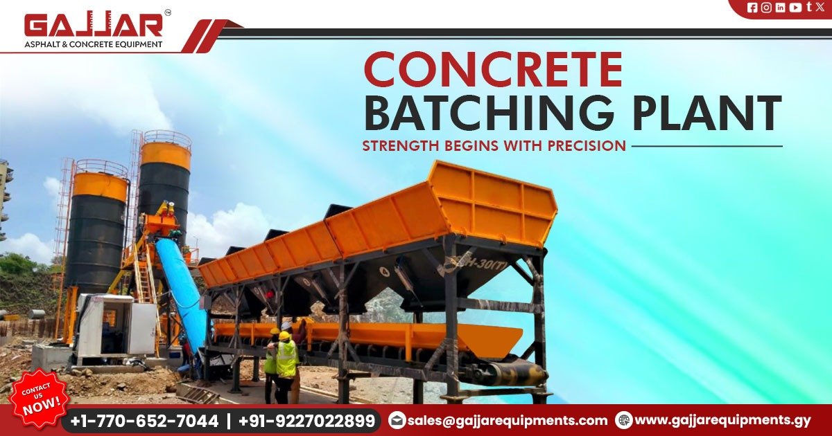 Concrete Batching and Mixing Plant for Accurate Mix Quality