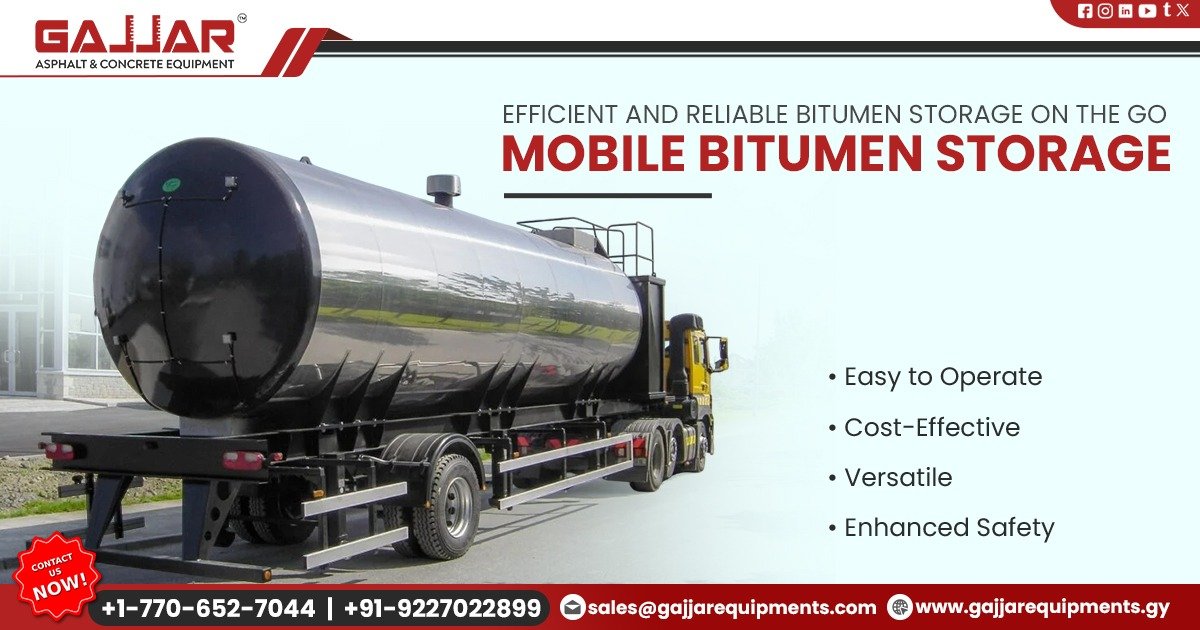 Mobile Bitumen Storage Manufacturer