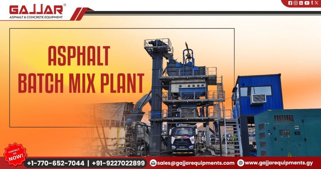 Asphalt Batch Mix Plant with High Efficiency