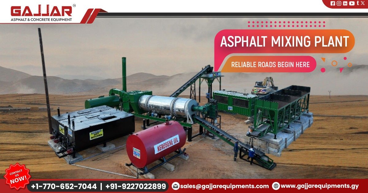 Drum Mix Plant with Low Maintenance Design