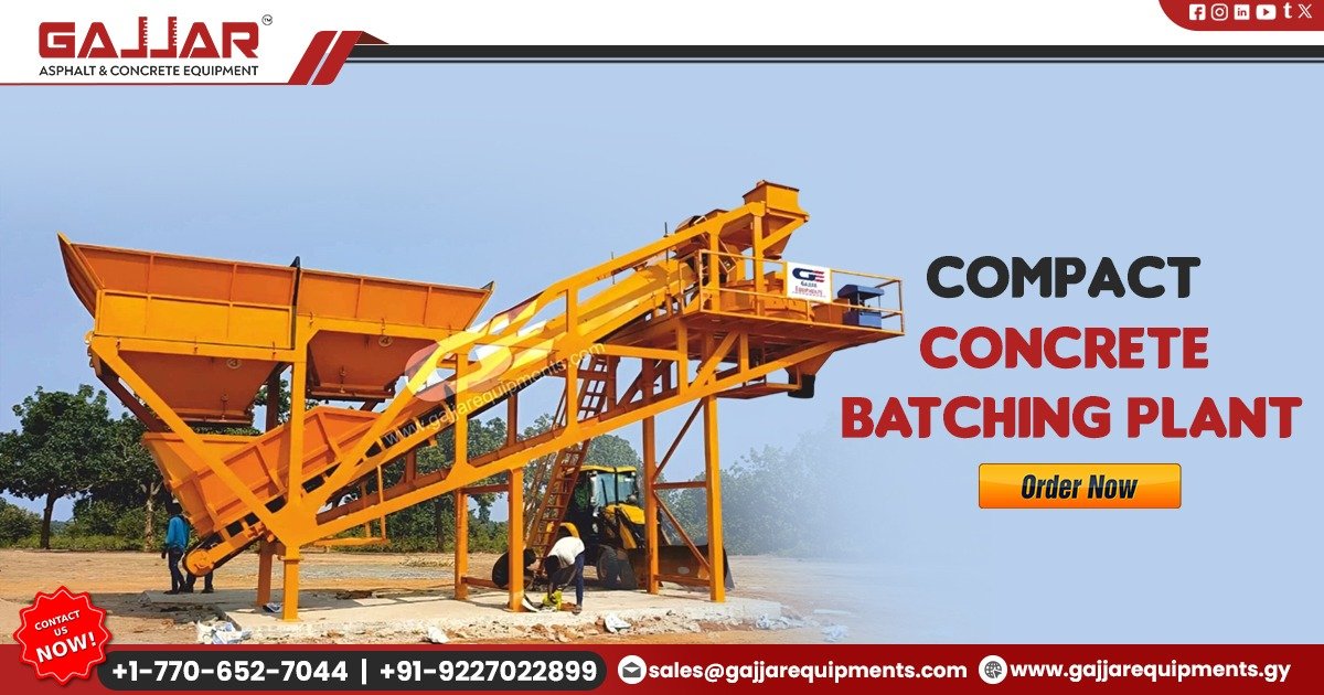 Compact Concrete Plants for Best in Class Concrete Mix Quality