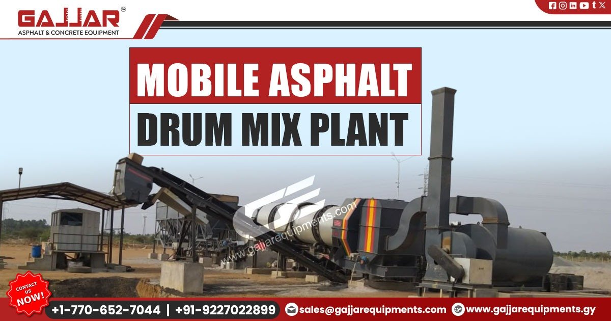 Mobile Drum Mix Plant with High Output Capacity
