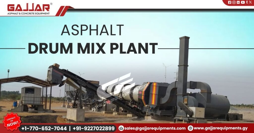 Drum Mix Plant with Low Maintenance Design