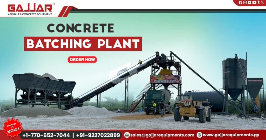 Exporter of Concrete Batching and Mixing Plant for Accurate Mix Quality