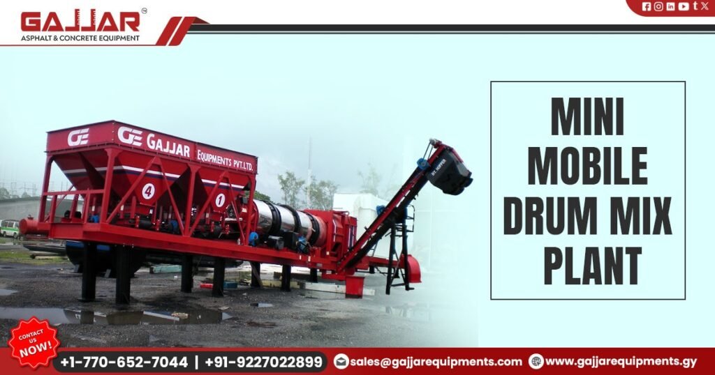 Mini Mobile Drum Mix Plant in Guyana
