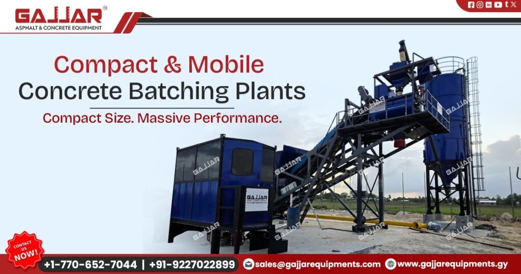 Compact and Mobile Concrete Batching Plants in Guyana