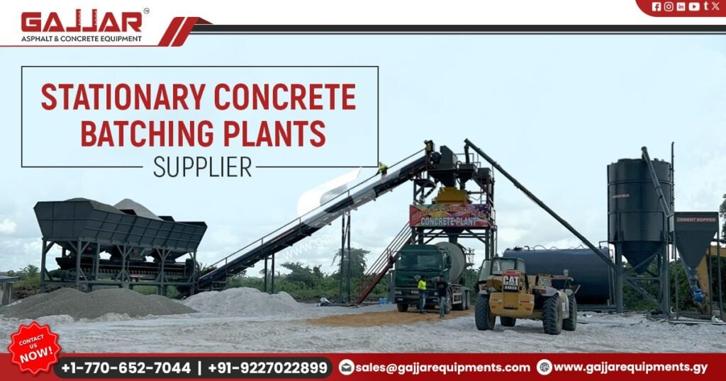 Stationary Concrete Batching Plants Manufacturer