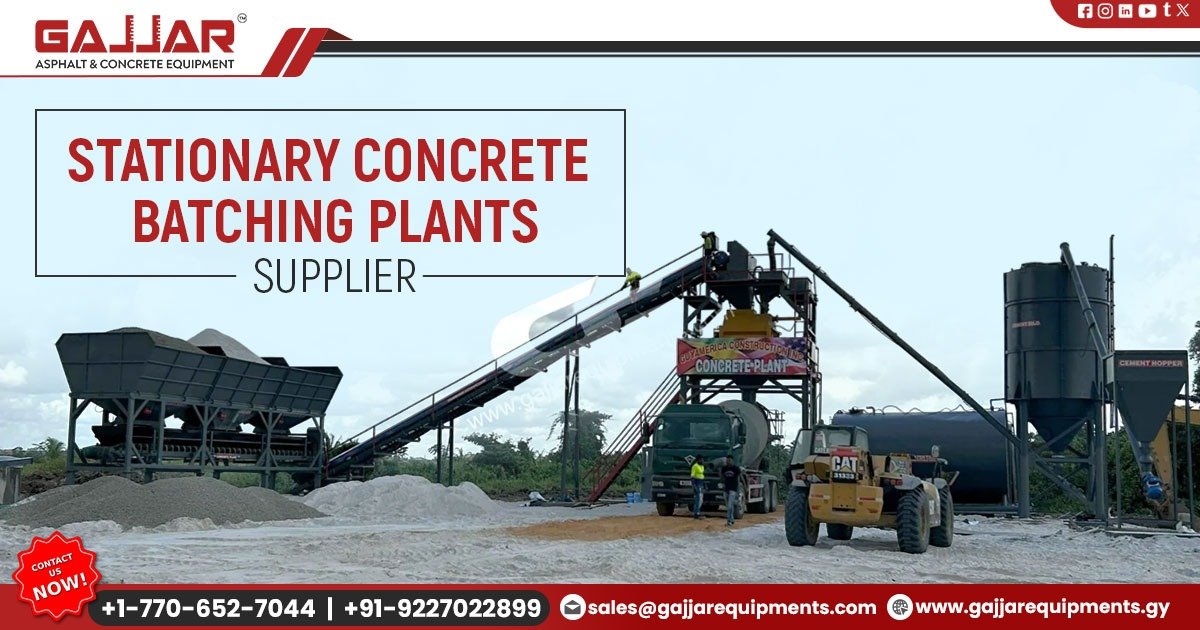 Stationary Concrete Batching Plants Manufacturer