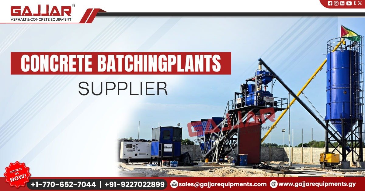 Concrete Batching Plants Supplier in Guyana