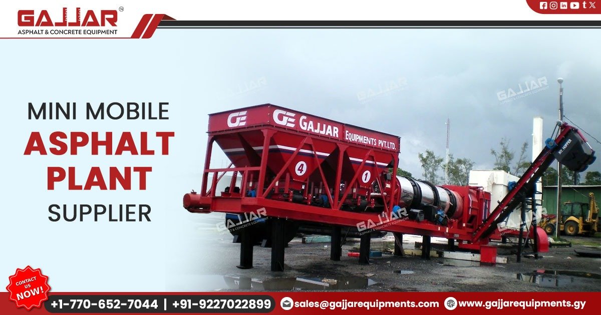 Mini Mobile Asphalt Plant Supplier in Guyana