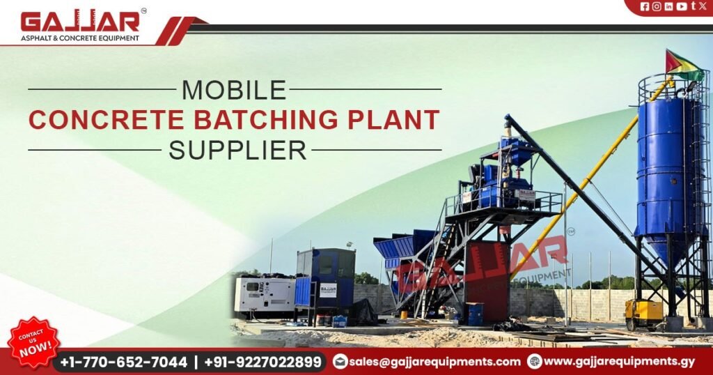 Exporter of Mobile Concrete Batching Plant