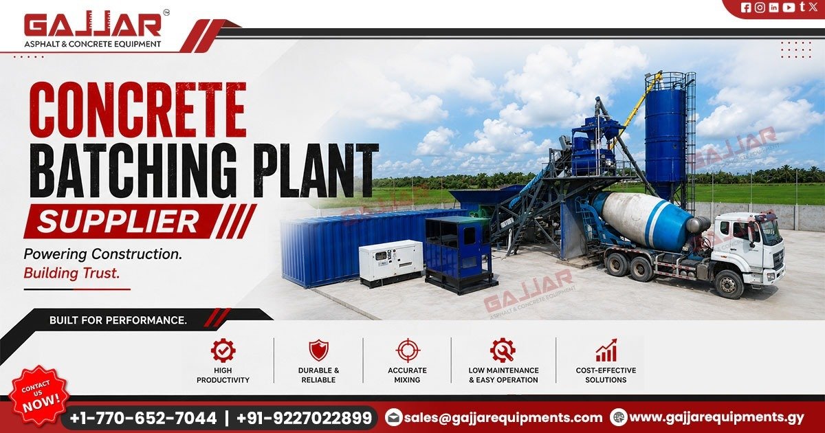 Concrete Batching Plant Supplier in Suriname