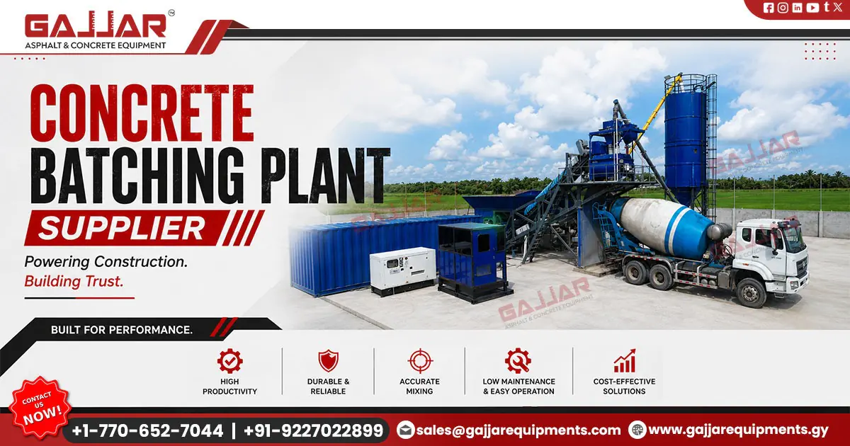 Concrete Batching Plant Supplier in Suriname
