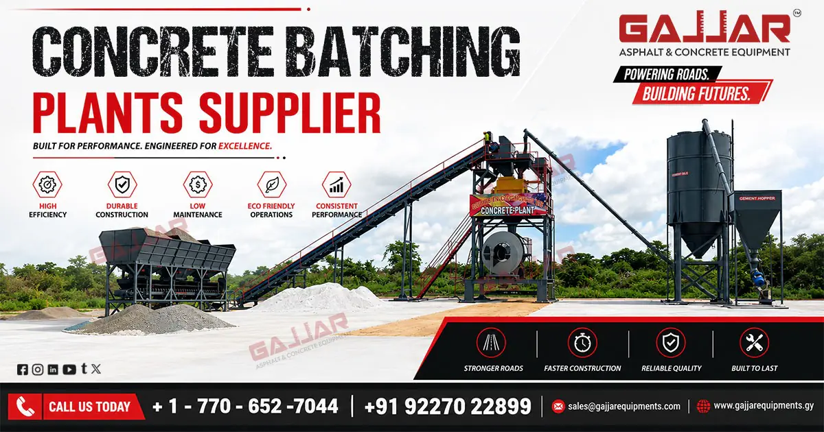 Concrete Batching Plant Supplier in Saint Lucia