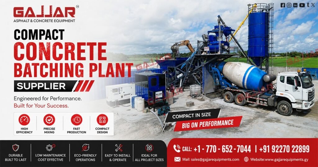 Compact Concrete Batching Plant Supplier in Colombia