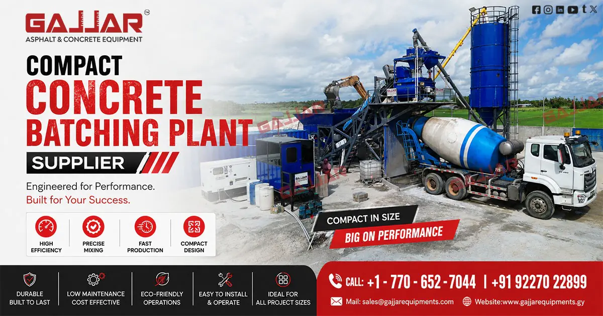 Compact Concrete Batching Plant Supplier in Colombia