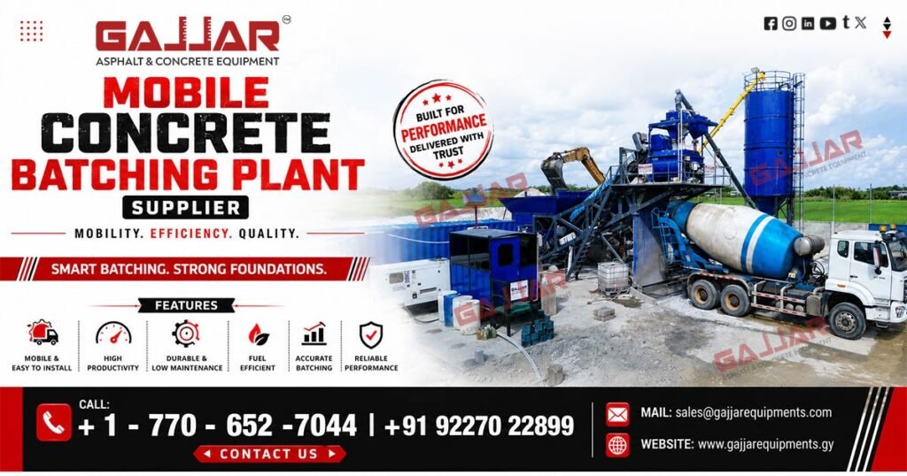 Mobile Concrete Batching Plant Supplier in Colombia