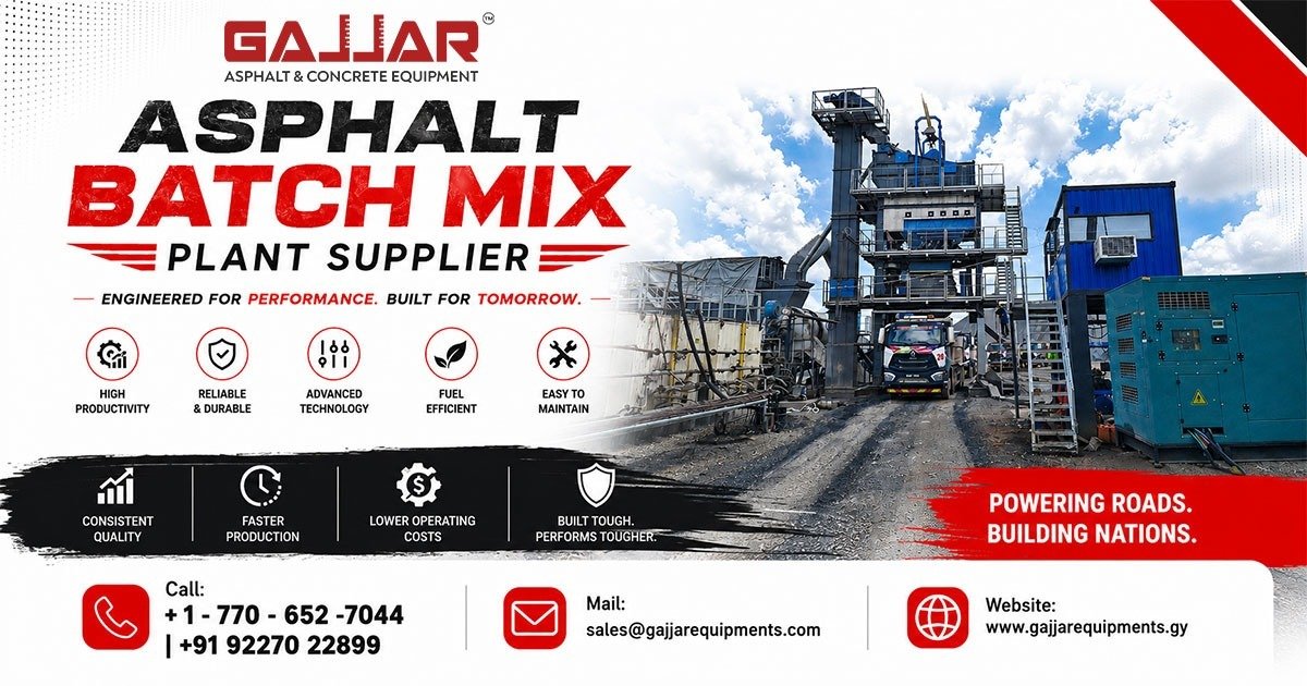 Asphalt Batch Mix Plant Supplier in Guyana
