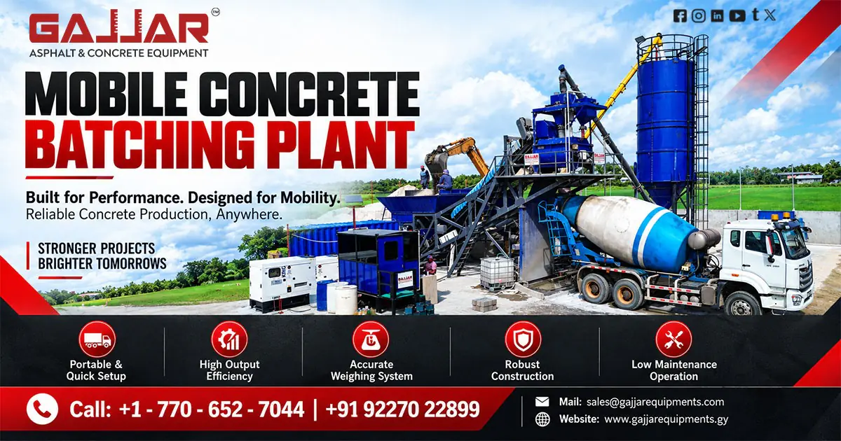 Mobile Concrete Batching Plant Exporter to Guyana